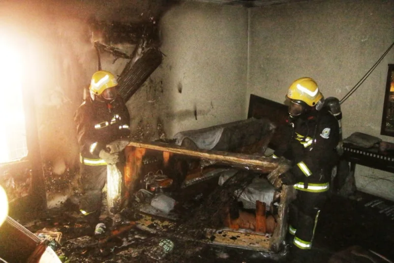 حريق في أحد فنادق مكة.. ولا اصابات