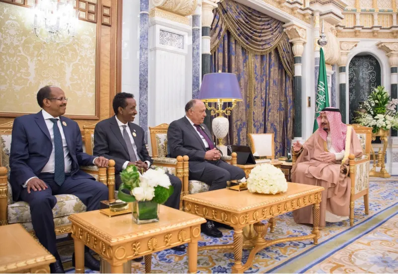 خادم الحرمين يبحث آفاق التعاون مع عدد من الوزراء العرب والأفارقة