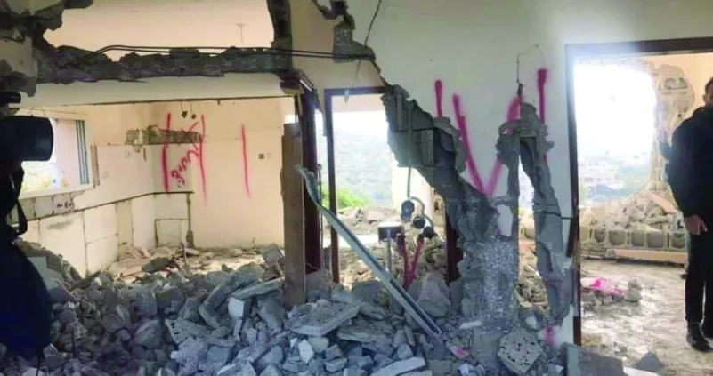 الاحتلال الإسرائيلي يهدم منزل الشهيد نعالوة في الضفة