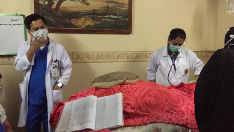 فريق المبادرة التطوعي بـ"نرعاك" يزور المرضى