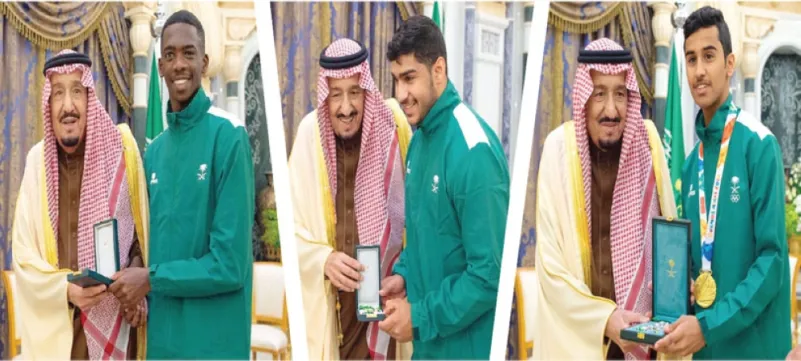 خادم الحرمين يمنح وسام الملك عبدالعزيز للعسيري والمعاوي والعثمان