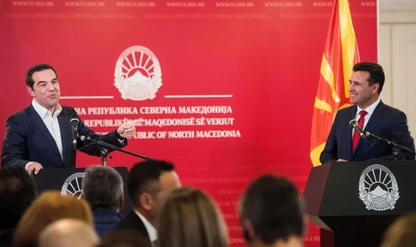 رئيس وزراء اليونان يجري زيارة "تاريخية" لمقدونيا الشمالية