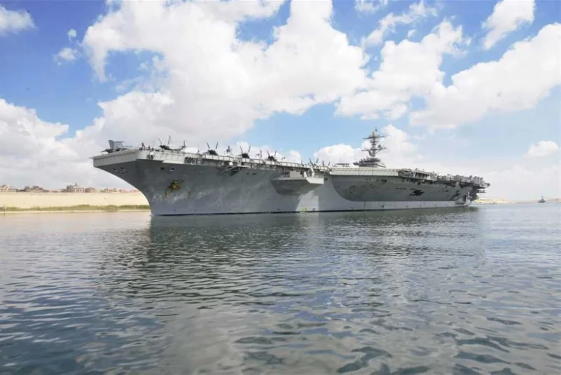 الأسطول الأمريكي ينشر فيديو للمجموعة الهجومية المتجه للخليج