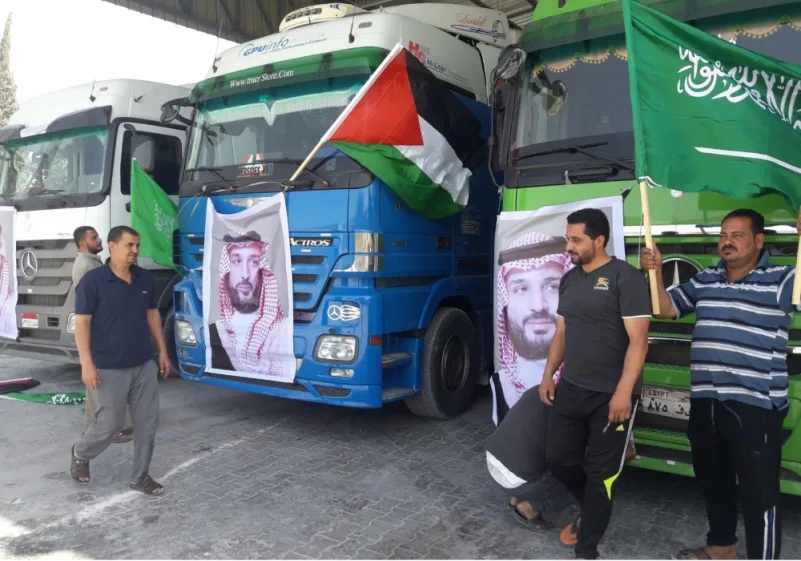 وصول هدية المملكة من لحوم الأضاحي لقطاع غزة