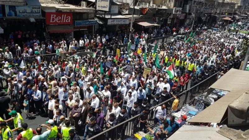 تظاهرات في الأردن رفضًا لـ"صفقة القرن"