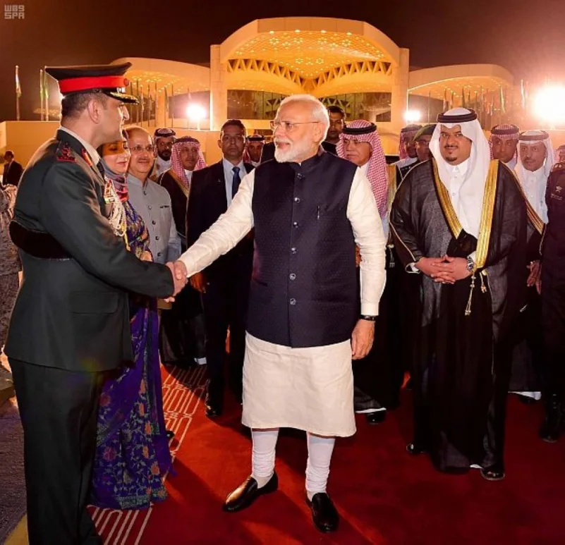 رئيس وزراء جمهورية الهند يغادر الرياض