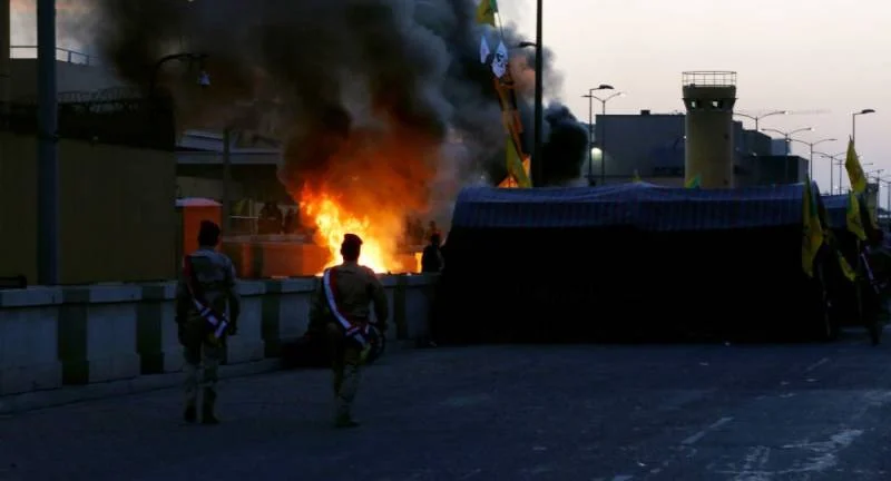 سقوط صواريخ قرب السفارة الأمريكية في العاصمة العراقية