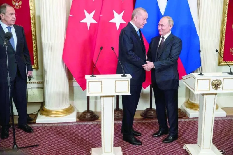 بوتين وأردوغان يعلنان وقف إطلاق النار في إدلب السورية