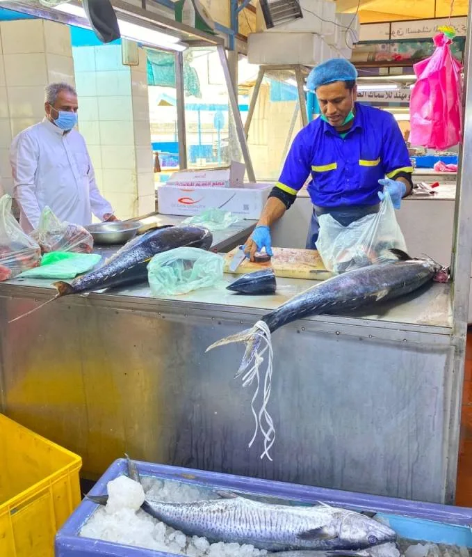جدة : سوق السمك يشهد وفرة في المخزون وتنوع في الأصناف واستقراراً في الأسعار