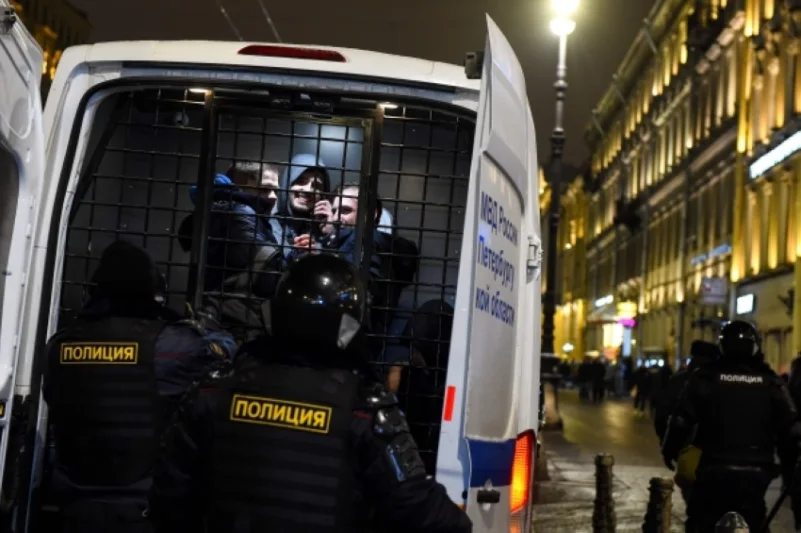 روسيا: اعتقال 1000 شخص في مظاهرات