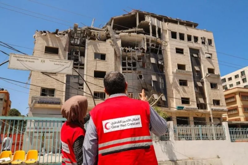 أبوالغيط يُدين استهداف مقر الهلال الأحمر القطري بقطاع غزة