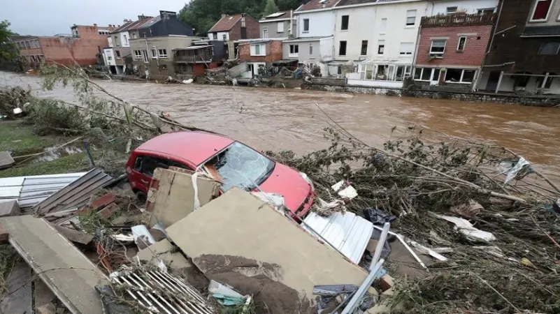 بلجيكا : مغربي ينقذ مسنة من الفيضان