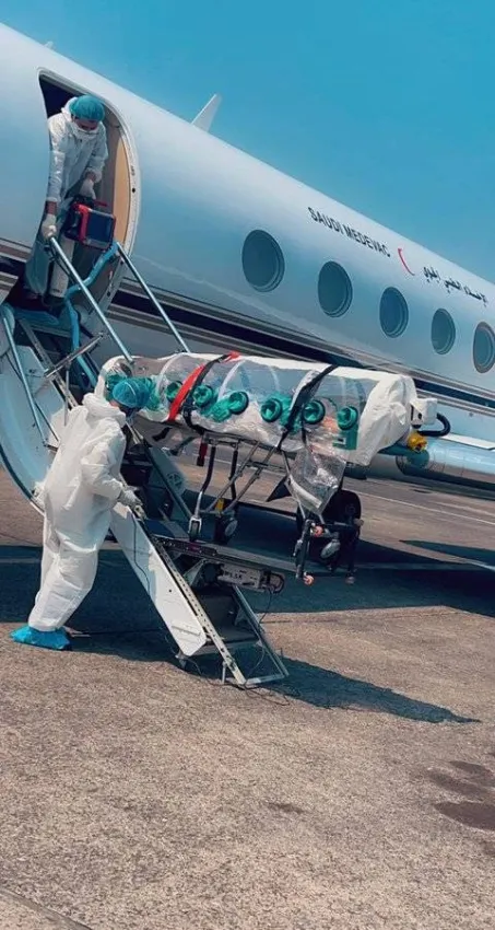 بالصور.. السفارة بإندونيسيا: بدء نقل المصابين بكورونا إلى المملكة عبر طائرة الإخلاء الطبي