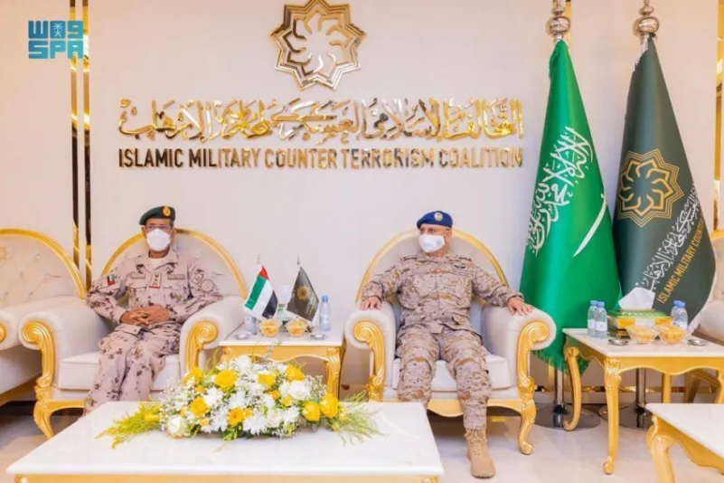 الأمين العام للتحالف الإسلامي العسكري يستقبل رئيس أركان القوات المسلحة الإماراتي