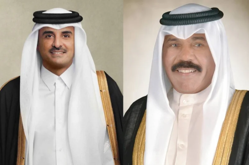 أمير قطر ورئيس وزراء الكويت يناقشان المستجدات الإقليمية والدولية