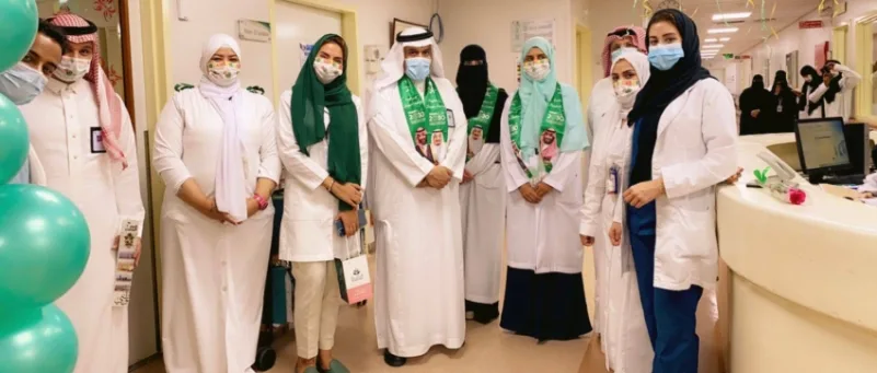 مستشفى الملك عبدالعزيز بجدة تحتفل باليوم الوطني