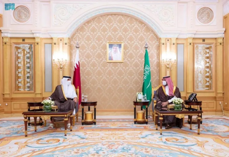 ولي العهد يستعرض مع أمير قطر الجهود المبذولة في مواجهة التغير المناخي