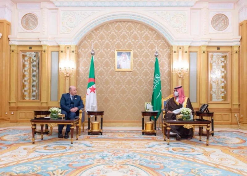 ولي العهد والوزير الأول الجزائري يستعرضان المبادرات التي أطلقتها المملكة  لحماية البيئة