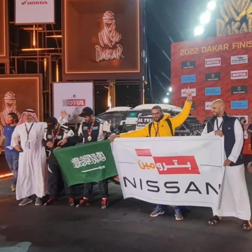 فريق التويجيري ينتزع المركز الثالث بمنافسات رالي داكار 2022 لفئة السيارات المفتوحة