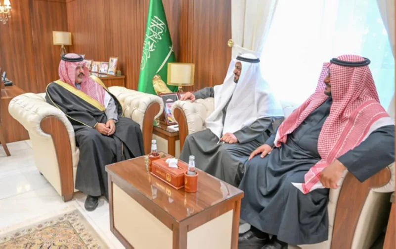 عبدالعزيز بن سعد يستقبل الرئيس التنفيذي لشركة بُن وشاي