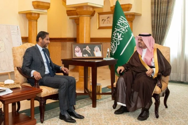 مشعل بن سعود يناقش "الاهتمام المشترك" مع السفير الجيبوتي