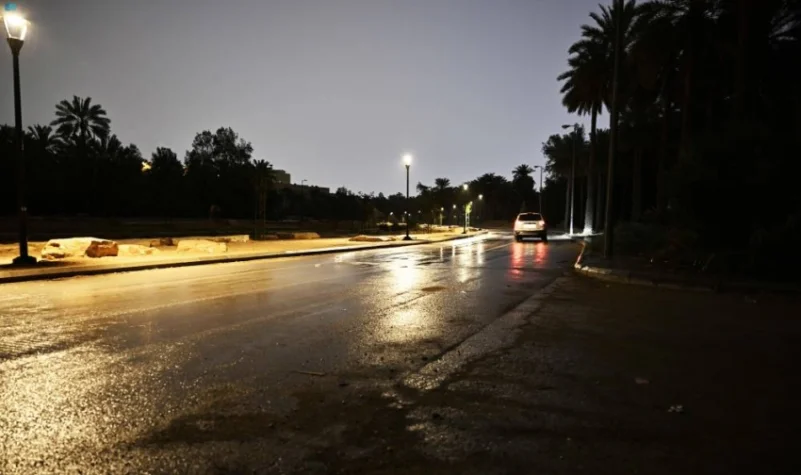 هطول أمطار على العاصمة الرياض