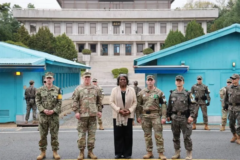 سفيرة واشنطن في الأمم المتحدة تزور المنطقة منزوعة السلاح