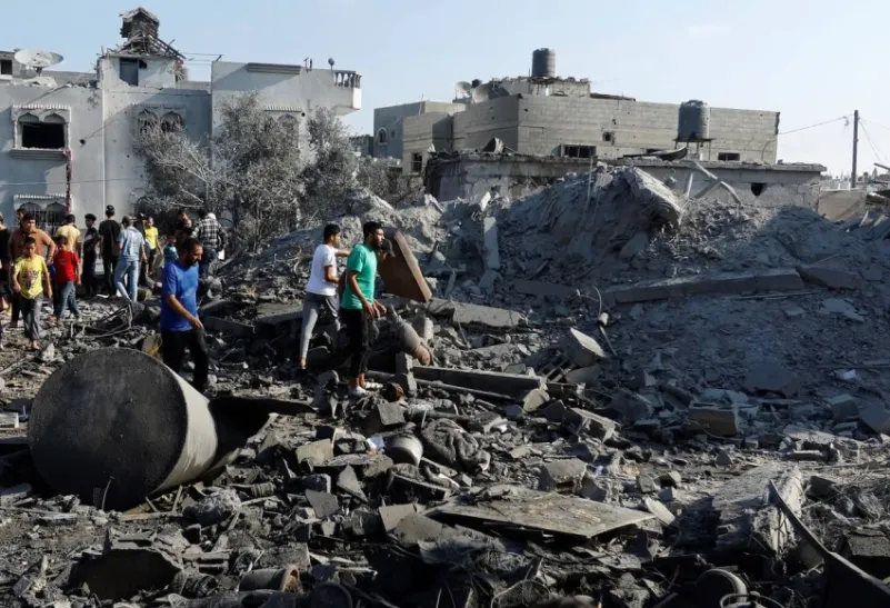 استشهاد (7) فلسطينيين في قصف للاحتلال الإسرائيلي على رفح