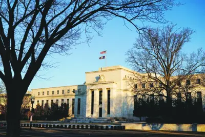 The Federal Reserve building in Washington. Wall Street’s biggest banks agree the Fed will hike US interest rates further into next year, but are at odds over how high it will take them and whether it will be cutting by the end of 2023.