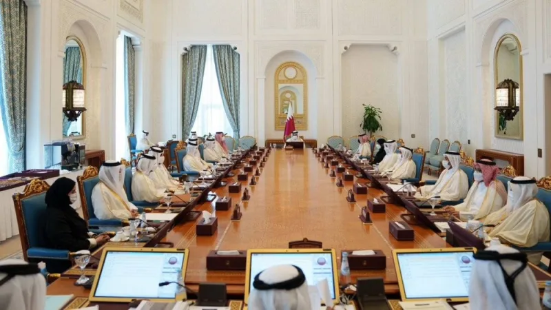 HE the Prime Minister and Minister of Interior Sheikh Khalid bin Khalifa bin Abdulaziz al-Thani chairs the Cabinet&#039;s regular meeting at its seat at the Amiri Diwan on Wednesday.