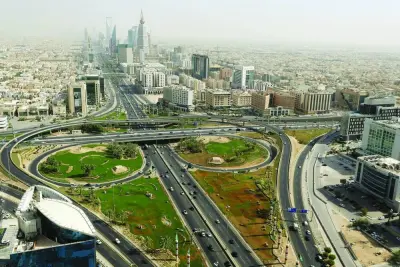 A general view of Riyadh. The budget surplus for 2022 amounted to 102bn Saudi riyals (7bn), representing 2.6% of GDP, according to preliminary estimates, the finance ministry said.