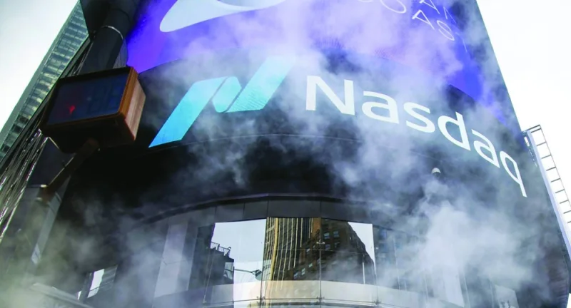 The Nasdaq MarketSite in New York. Nasdaq won approval to expand the limits on capital raises in direct listings in an effort to encourage more companies to go public using them, with New York Stock Exchange soon to follow.