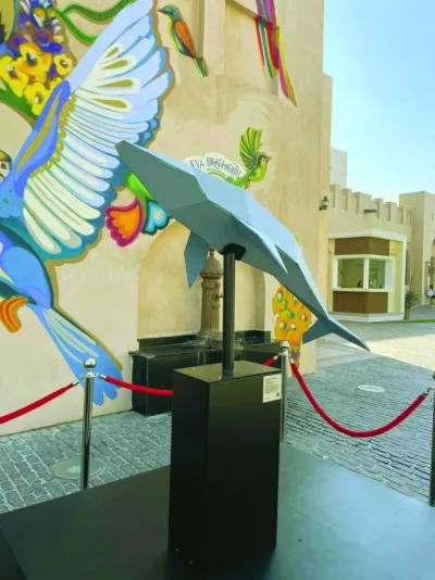 ‘Humpback Whale’ installation at Katara - Cultural Village.