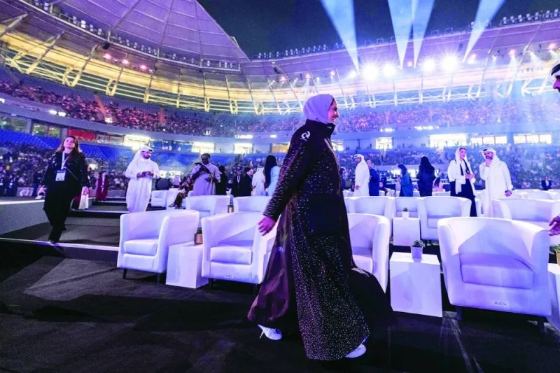 HE Sheikha Al Mayassa bint Hamad bin Khalifa al-Thani at the event. PICTURES: Qatar Museums