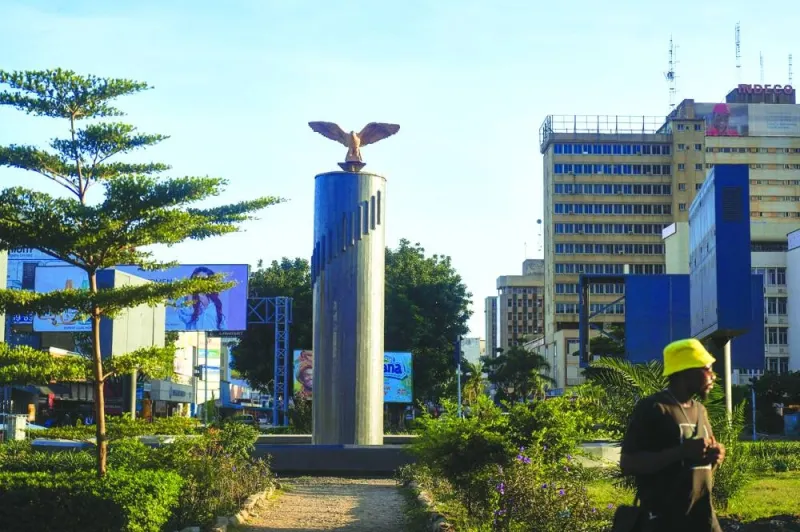 An eagle statue at Kafue roundabout in Lusaka, Zambia. Africa’s external debt rose fivefold to 96bn between 2000 and 2020, with Chinese lenders accounting for 12% of that, according to a new report by the London-based think tank Chatham House.