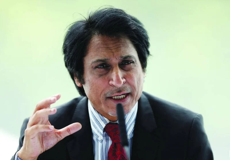 (FILE PHOTO) Ramiz Raja during the MCC World Cricket committee press conference. (Reuters)
