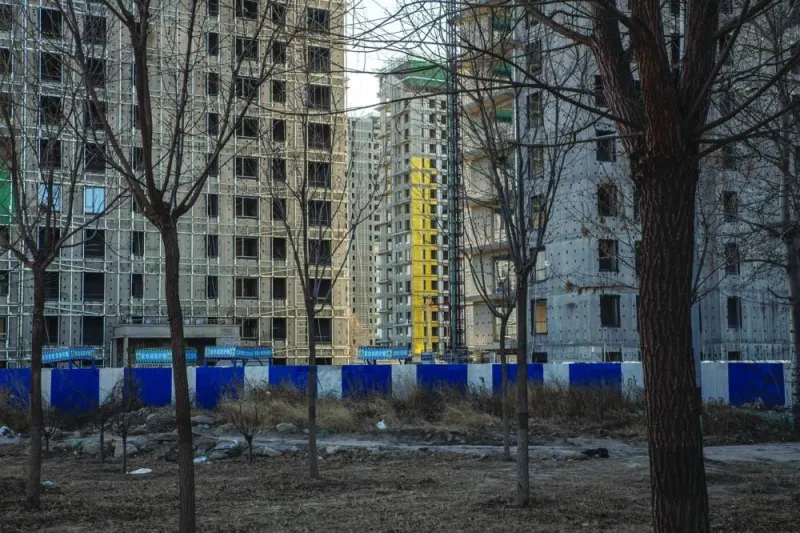 Residential buildings under construction in Beijing. China is planning to relax restrictions on developer borrowing, dialling back the stringent “three red lines” policy that exacerbated one of the biggest real estate meltdowns in the country’s history.