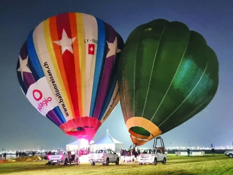 The Qatar Balloon Festival 2023 is part of the ‘Feel Winter in Qatar’ campaign, launched by Qatar Tourism and Qatar Airways on Thursday at the Mina District. PICTURE: Joey Aguilar.
