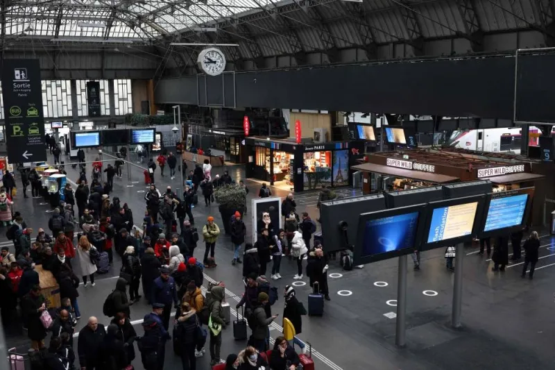 All traffic from Gare de l&#039;Est, which serves routes to Germany, eastern France and is a key local train commuter hub, was cut for the entire day, operator SNCF said. (AFP)