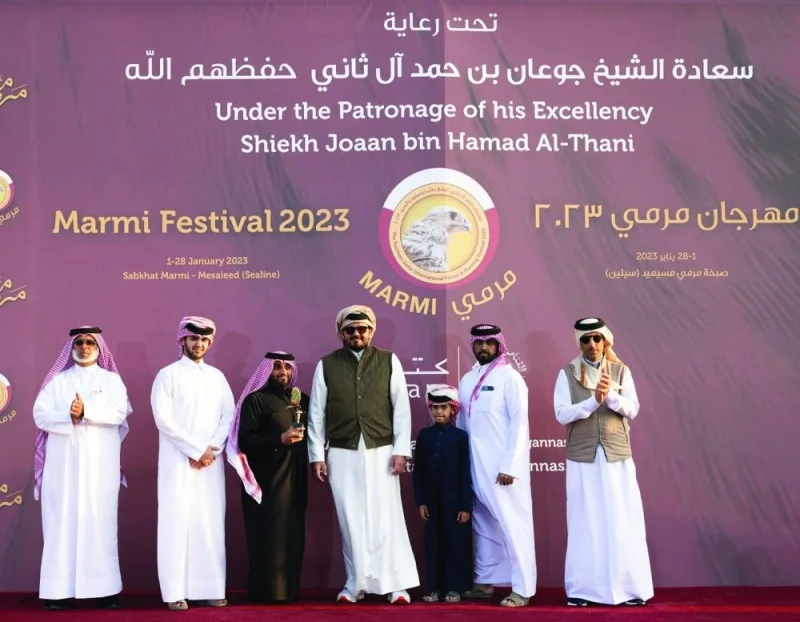HE Sheikh Joaan crowns the winners of the Qatar International Falconry and Hunting Festival