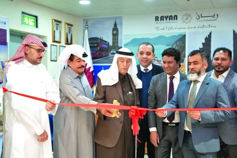 Snapshots from the opening of the new Rayan Travel & Tours outlet at the Yacht Club tram station, Lusail