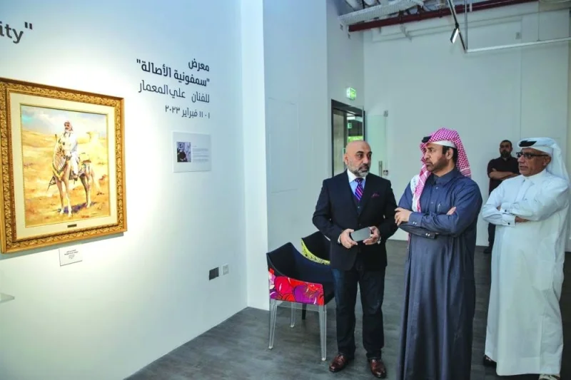Dignitaries at one of the art exhibitions taking place as part of KIAHF 2023.