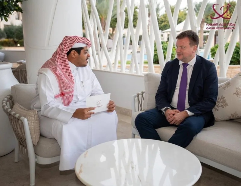 The Minister for Development Co-operation and Foreign Trade of the Republic of Finland Ville Skinnari, in an interview with QNA.