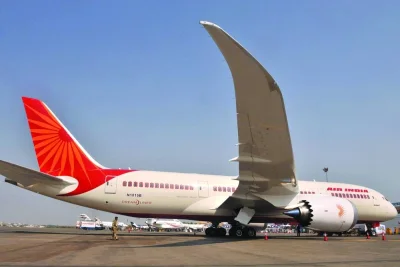 An Air India Boeing 787-8 series Dreamliner aircraft at Begumpet Airport in Hyderabad (file). Air India unveiled deals yesterday for a record 470 jets from Airbus and Boeing, accelerating the rebirth of a national emblem under new owners Tata Group as Europe and the United States hailed deepening economic and political ties with New Delhi.
