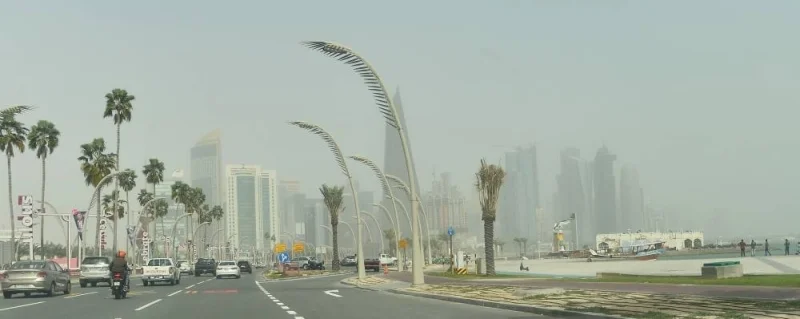 Dusty conditions in Doha on Wednesday. PICTURE: Shaji Kayamkulam and Thajudheen