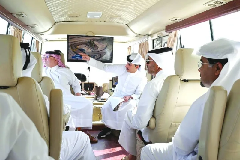 HE the Prime Minister and Minister of Interior Sheikh Khalid bin Khalifa bin Abdulaziz al-Thani during his inspection visit Thursday. He was accompanied by a number of ministers and senior officials.