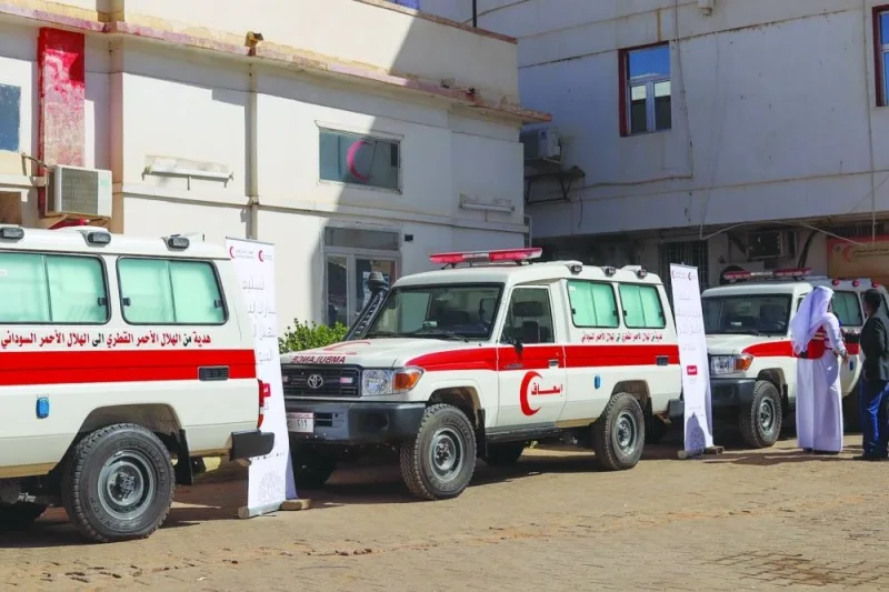Handover of ambulances to SRCS.