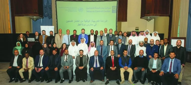 Officials and participants at the workshop.