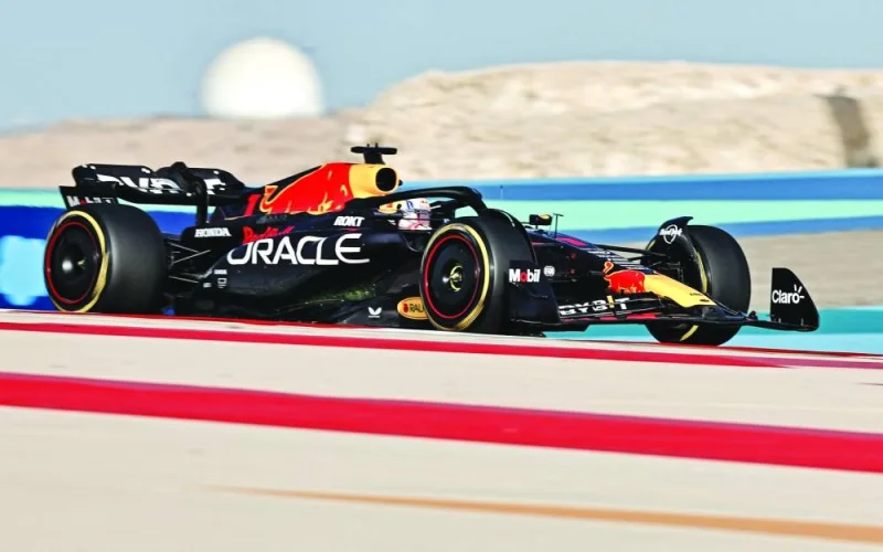 Red Bull’s Max Verstappen during the pre-season testing in Bahrain. (Reuters)