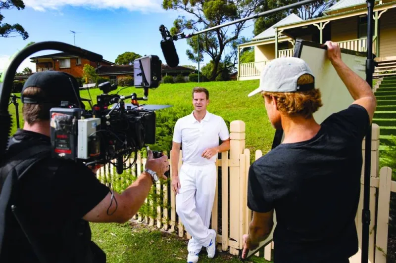 A file photo of Australian Test batsman Steve Smith during an interview shoot. Smith will captain Australia against hosts India in the third Test of the Border-Gavaskar Trophy in Indore tomorrow. (@stevesmith49) 